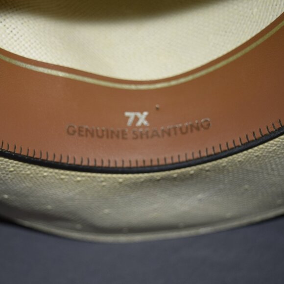 Stetson 10X Rancher Shantung Straw Cowboy Hat - Size 7 1/8 - Picture 5 of 8